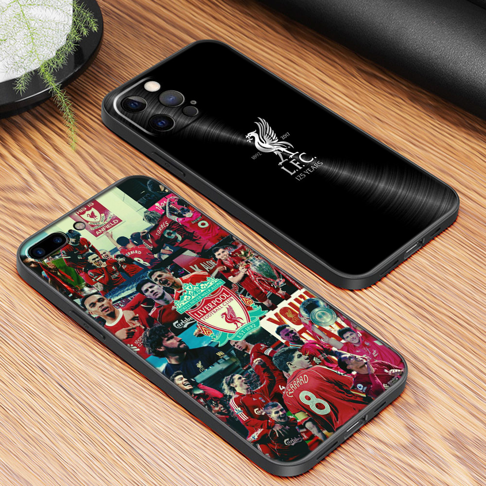 เคสโทรศัพท์สีดําแบบนุ่มแฟชั่นสําหรับ Samsung S20 S21 FE Ultra Lite Plus GB28 Liverpool Cover