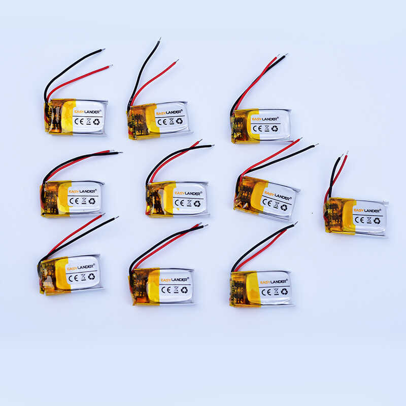 Δ 10 ชิ้น / ล็อต 401220 3.7V 80Mah แบตเตอรี่ลิเธียมโพลิเมอร์แ