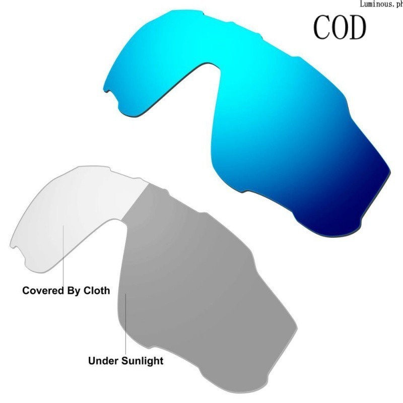 Hkuco Blue(Polarized)/Photochromic(Unpolarized) 2 คู่เปลี่ยนเลนส์สําหรับ Oakley Jawbreaker แว่นตากั