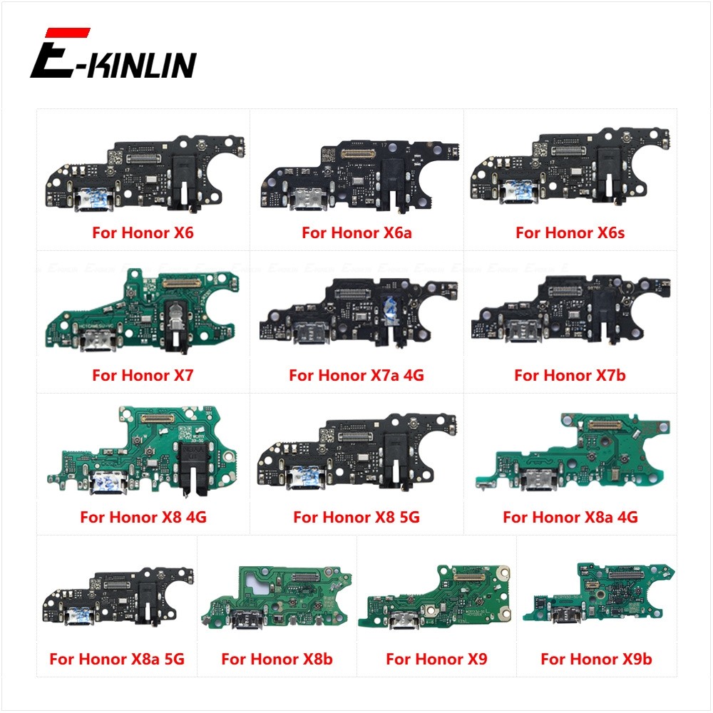 Charger Board Flex สําหรับ HuaWei Honor X6 X6a X6s X7 X7a X7b X8 X8a X8b X9 X9a X9b 5G 4G USB ชาร์จ 