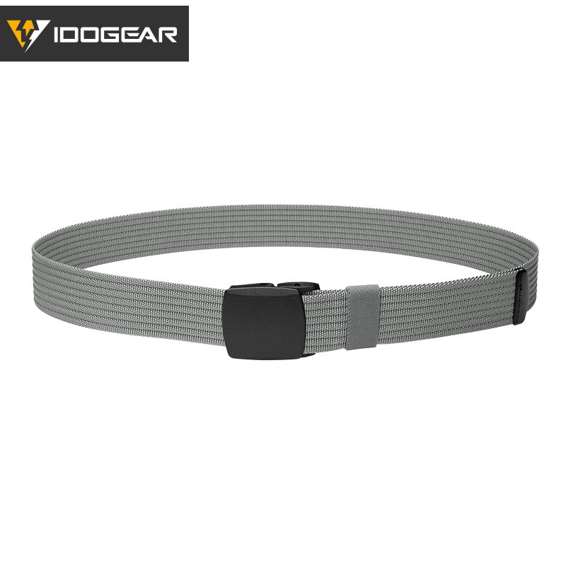 IDOGEAR Tactic เข็มขัดไนลอน 1.5 "Breathable น้ําหนักเบา Quick Dry ไม่มีโลหะ YKK POM หัวเข็มขัดหางคลิป Tactic เข็มขัด 3436