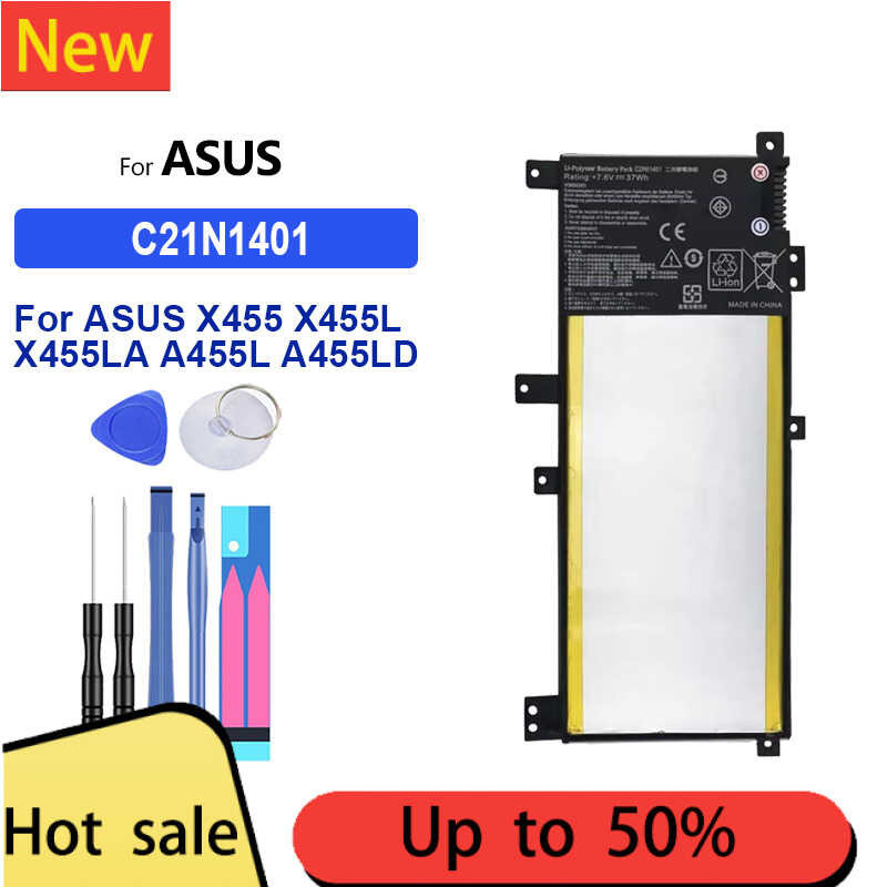 C21N1401 แบตเตอรี่ For ASUS X455 X455L X455LA A455L A455LD A455LN F455L X454W X455LD X455DG X455LF