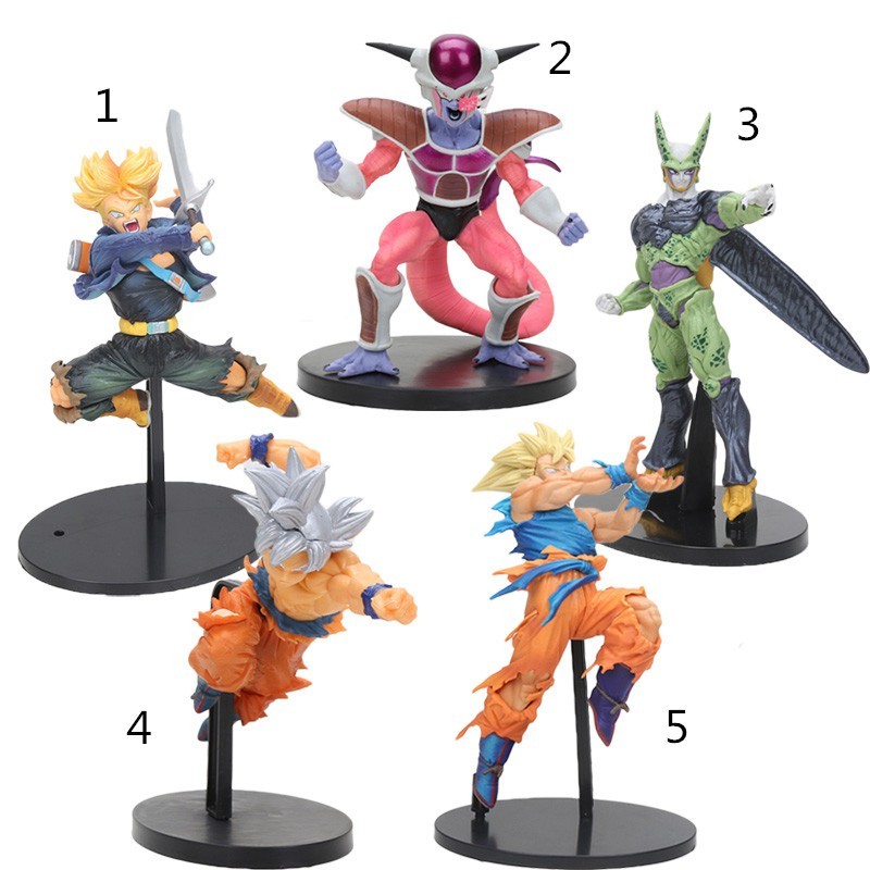 ในสต็อก 20 ซม.Dragon Ball Z Super Saiyan 3 Son Goku BWFC กางเกงเซลล์ freeza PVC ของเล่น