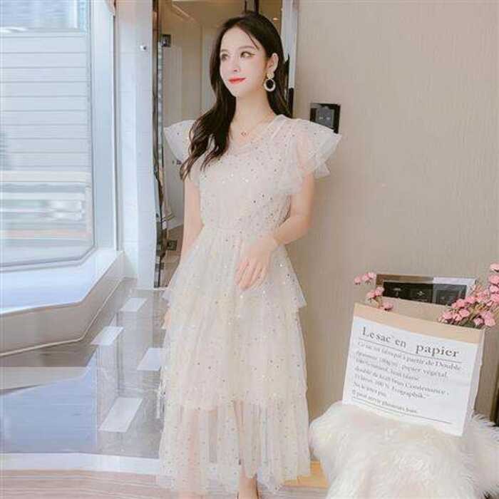 ▣ Molisa Fashion ชุดเดรสผู้หญิง ชุดเดรส ชุดเดรสเกาหลี ชุด