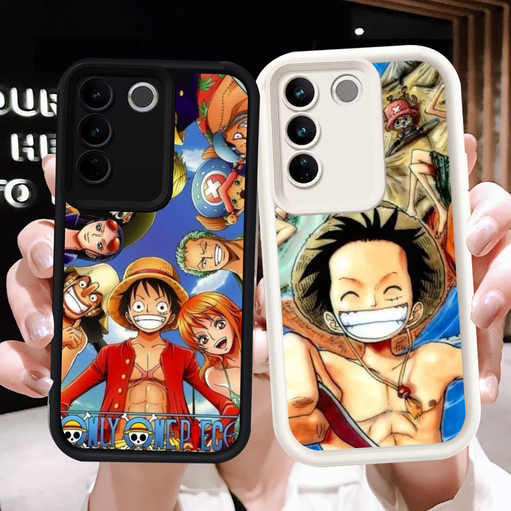 Z-55 อะนิเมะ One Piece ปลอกสีขาวสีดําสําหรับ VIVO Y81s V29E V29 Y81 Y100 Pro กรณี
