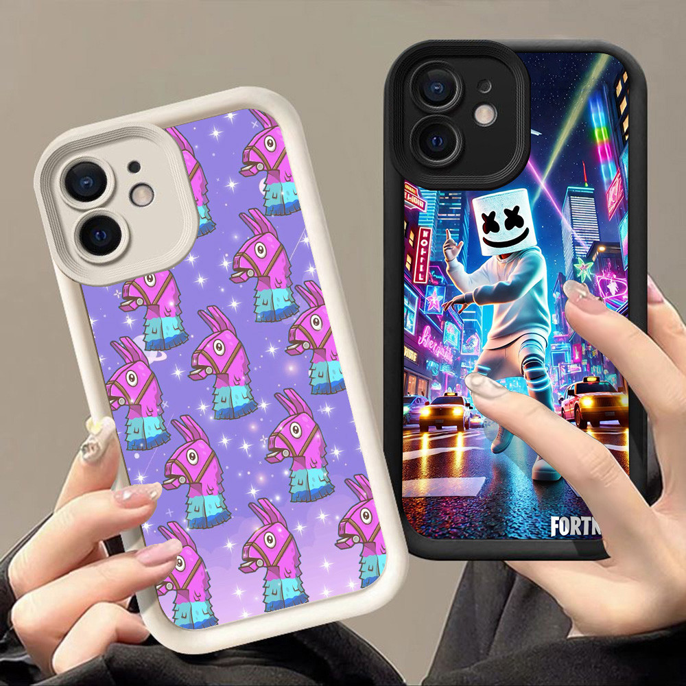 เคสสําหรับ iPhone 11 XR 13 12 Mini 16 17 Pro Max Q-78 Fortnite เกม