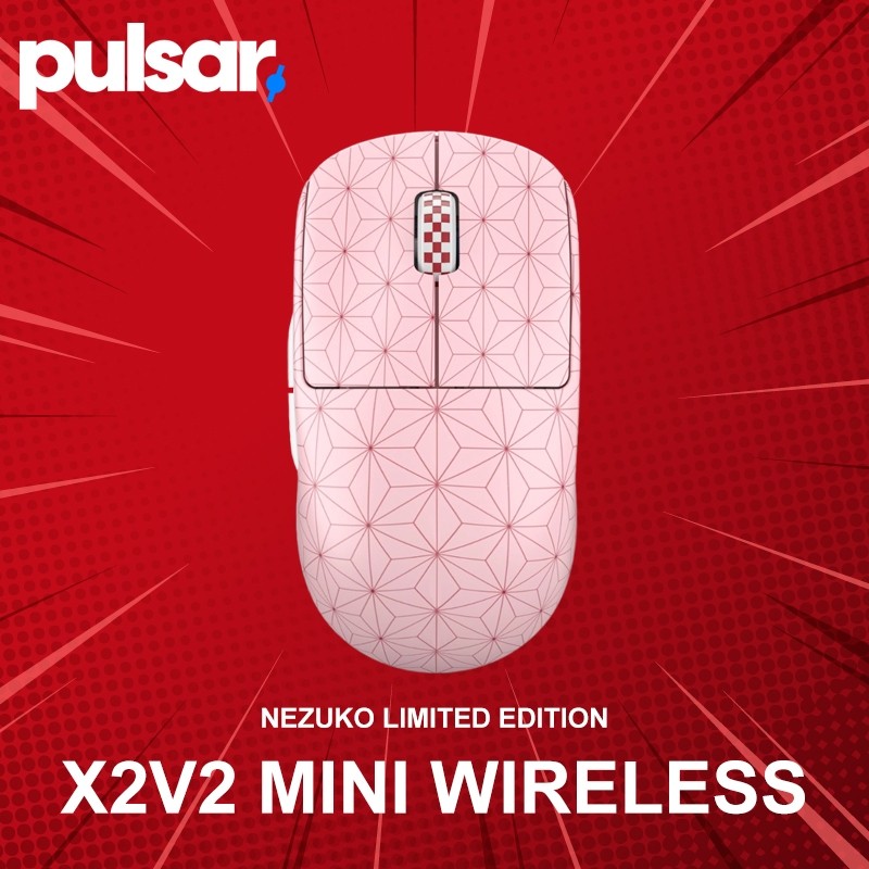 เมาส์เกมมิ่งไร้สาย Pulsar X2V2 Mini Wireless Nezuko Limited Edition ประกันศูนย์ 2 ปี