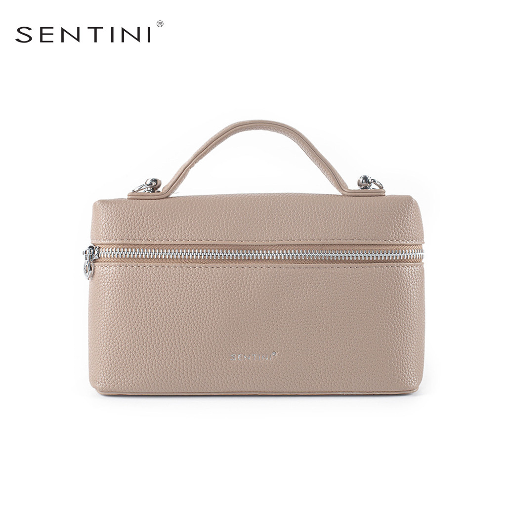 SENTINI Cassia กระเป๋าสะพายไหล่ผู้หญิง - สีดํา / แอปริคอท STB-135