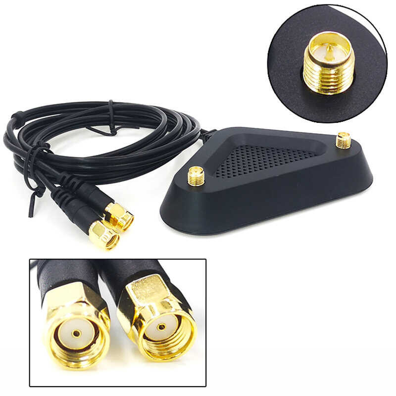 ▣ 2.4G/5G Dual Frequency Extension Cable Wifi Router Wireless Network Card 8Db Sma Antenna Mag