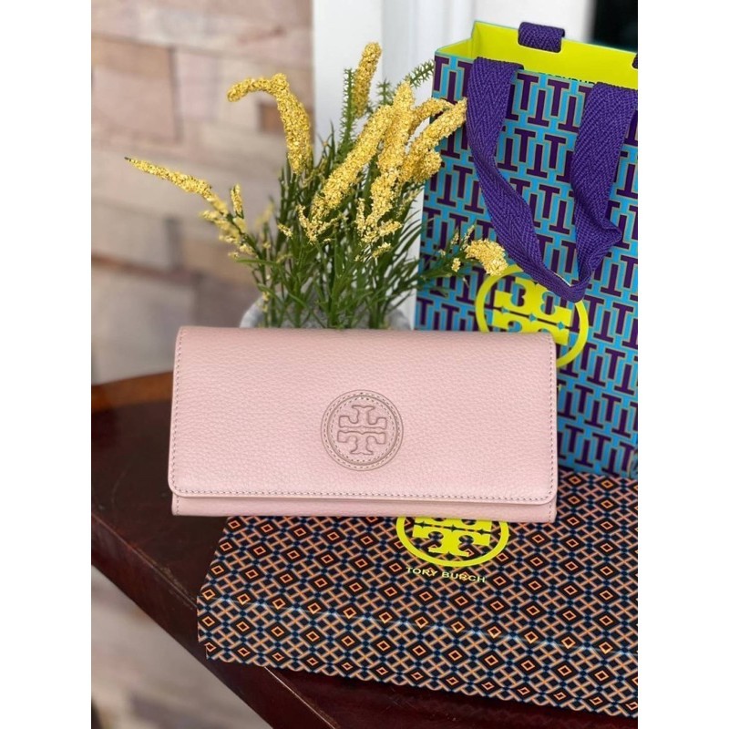 แท้ outlet Tory Burch Trifold Wallet เป็นกระเป๋าสตางค์ที่เก็บของได้สารพัด