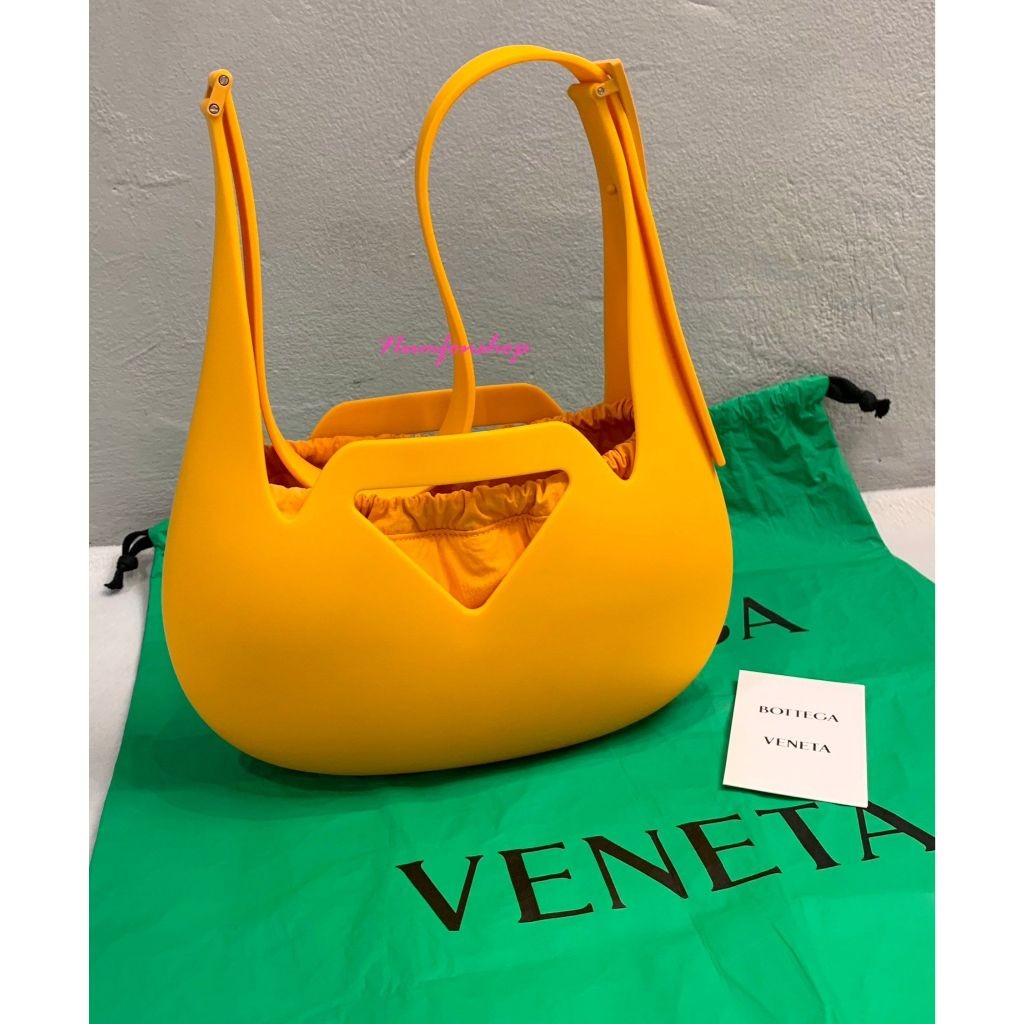 Bottega Veneta Punch Bag Yellow New