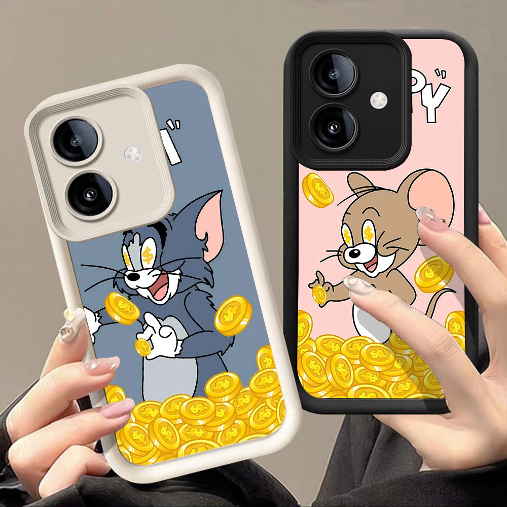 สําหรับ OPPO A5i Realme C35 C31 C75 A3 A79 A3X Pro A5X Narzo 50A Prime 5G Q-46 แมวและเมาส์