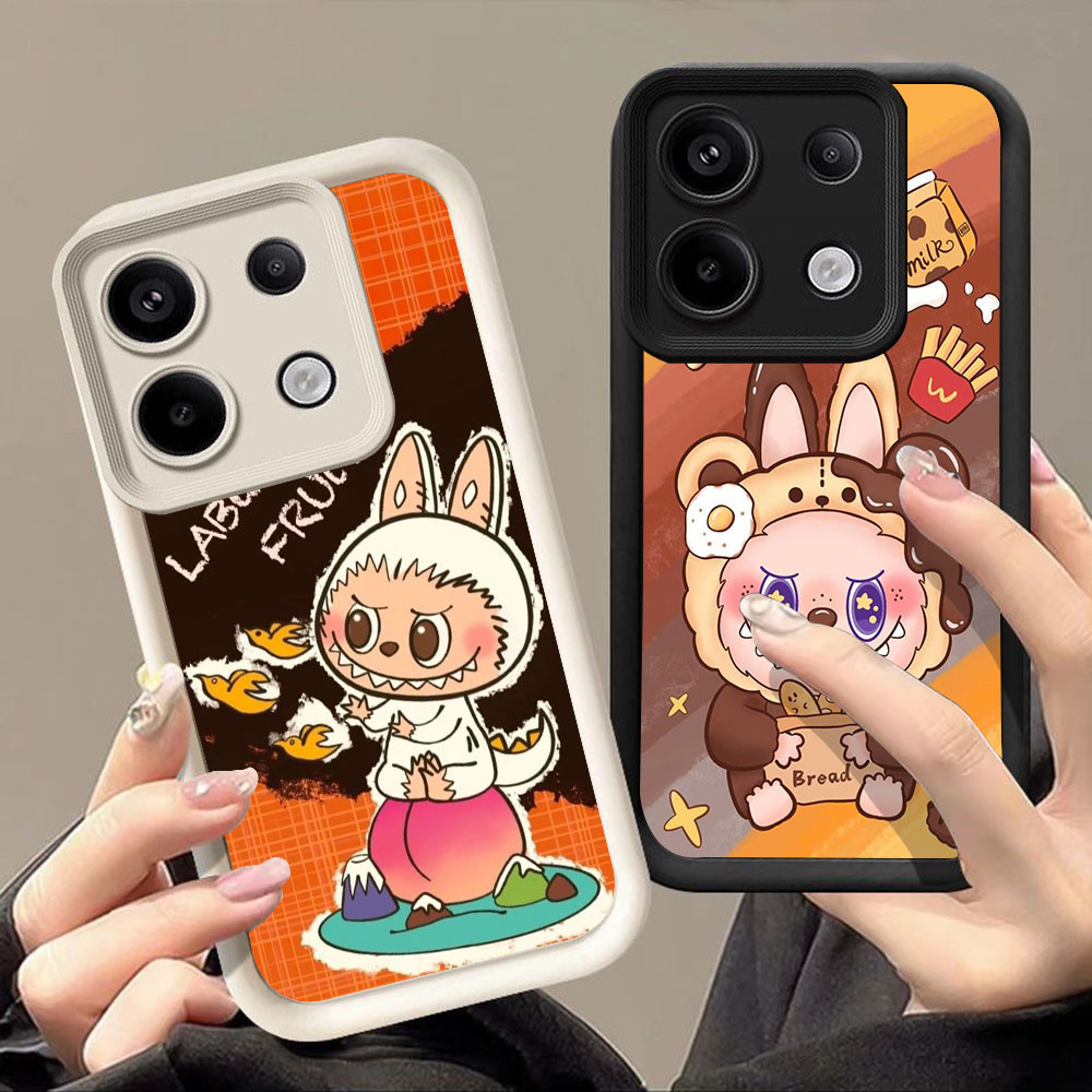 เคสสําหรับ Xiaomi Redmi หมายเหตุ POCO M6 X6 X7 14 13 Pro Plus 5G Q-105 ตลก Labubu