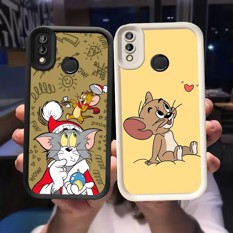 O-43 เมาส์แมวสําหรับ VIVO Y95 V15 Y91C Y91 Y93 Y91i สีดําและสีขาว