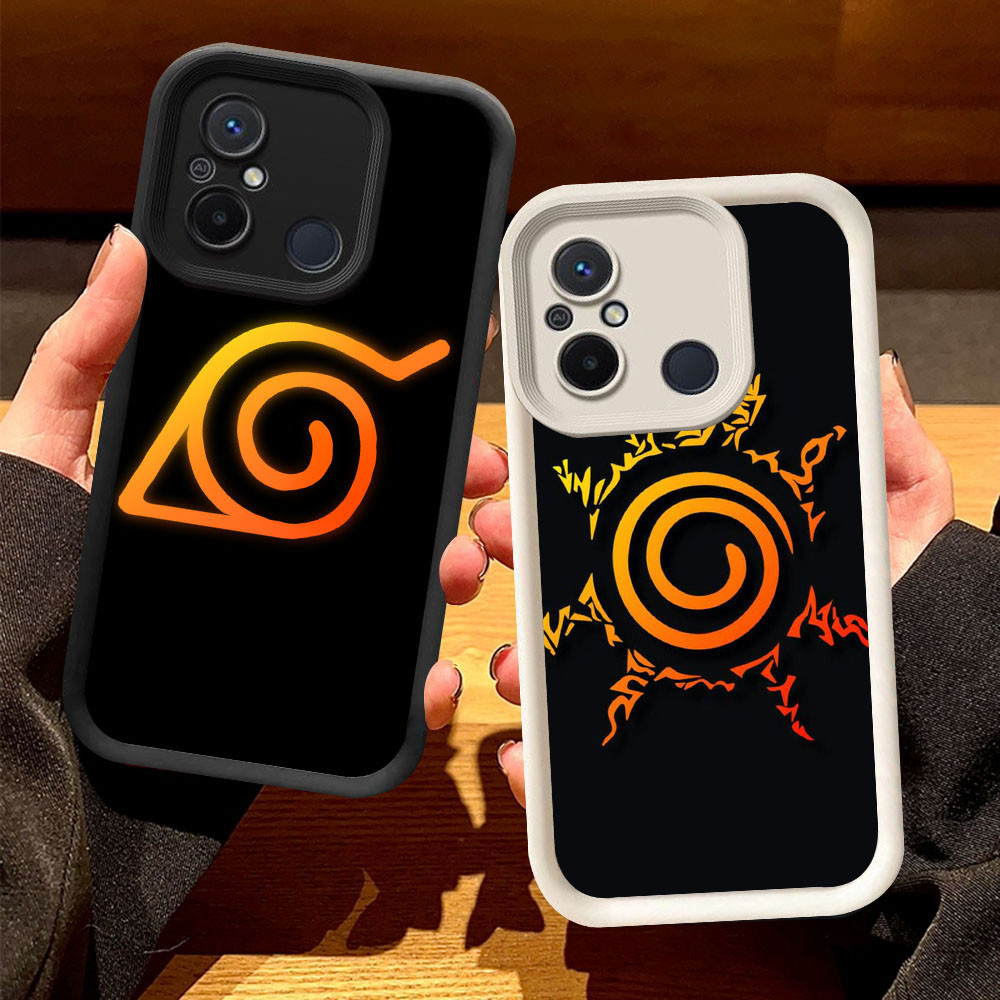 O-63 อะนิเมะนารูโตะปลอกสําหรับ Xiaomi Redmi POCO A5 C31 12C 10C C55 9C สีดําและสีขาว