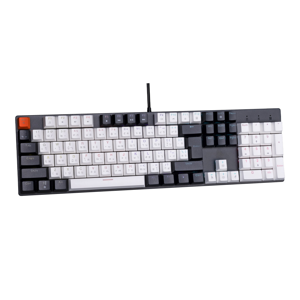 [ประกัน 1ปี] EGA K103 Lite Keyscaps 104 key Anti-Ghosting 25 key mini RGB คีย์บอร์ด Full 104 คีย์มิ