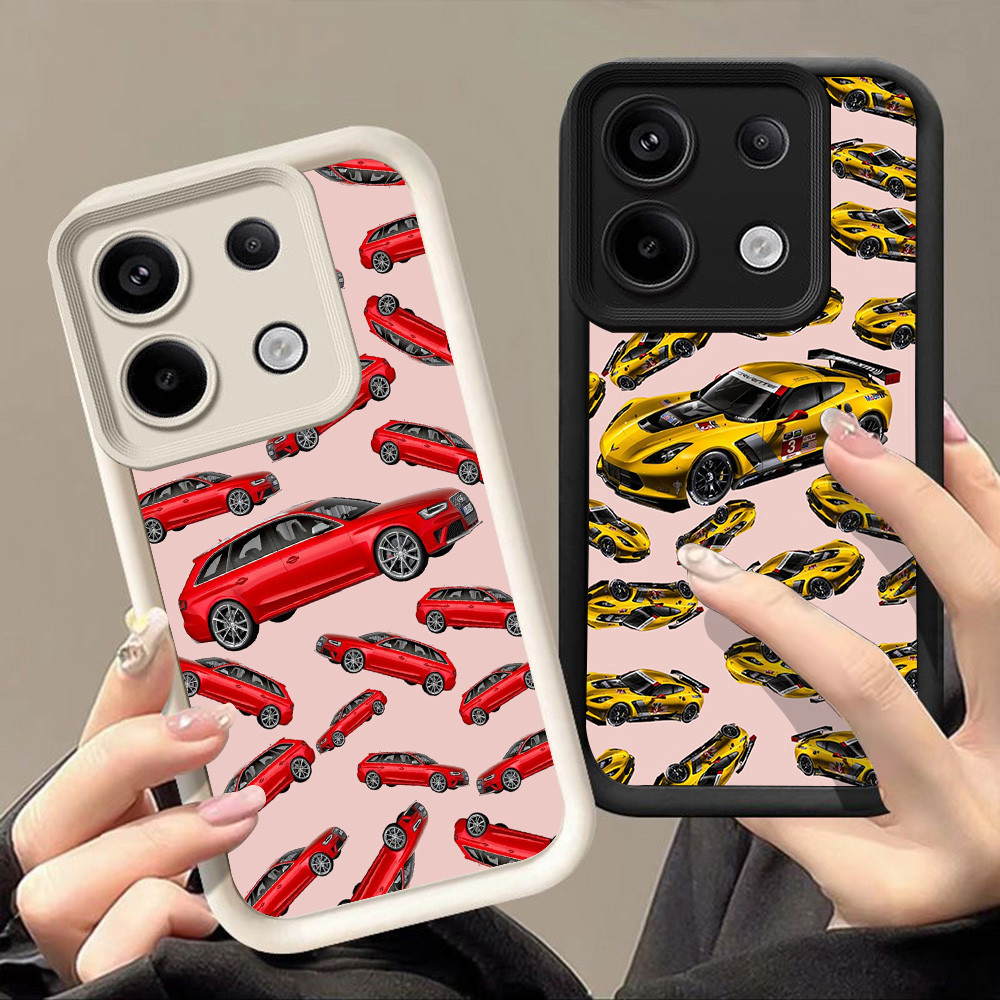 เคสสําหรับ Xiaomi Redmi หมายเหตุ POCO M6 X6 X7 14 13 Pro Plus 5G Q-73 การออกแบบรถ