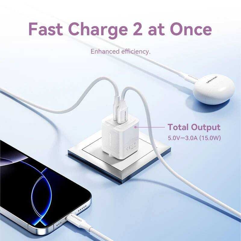 ▥ Vention 30W Gan Charger PD 3.0 Qc4.0 USB Cสําหรับiphone 16 Pro Samsung S25 Xiaomi 15 14 Ipad