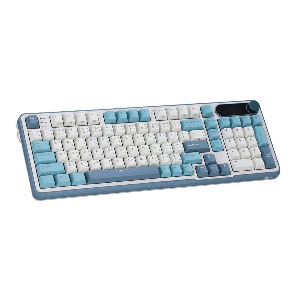 WIRELESS KEYBOARD (คีย์บอร์ดไร้สาย) ROYAL KLUDGE RK-S98 (LIGHTCLOUD) (CHARTREUSE SWITCH RGB EN/TH)