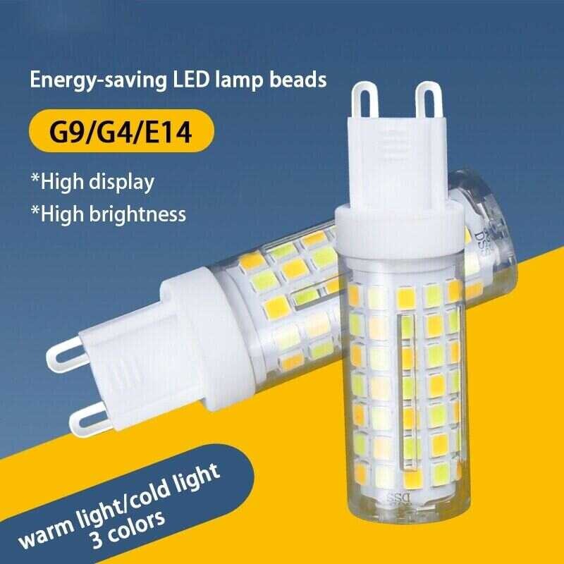 10Pcs 🍀 LED G4 G9 E14 3W 5W 7W 9W Ac220v Warm White 3000K 6000K Corn Bulb Light