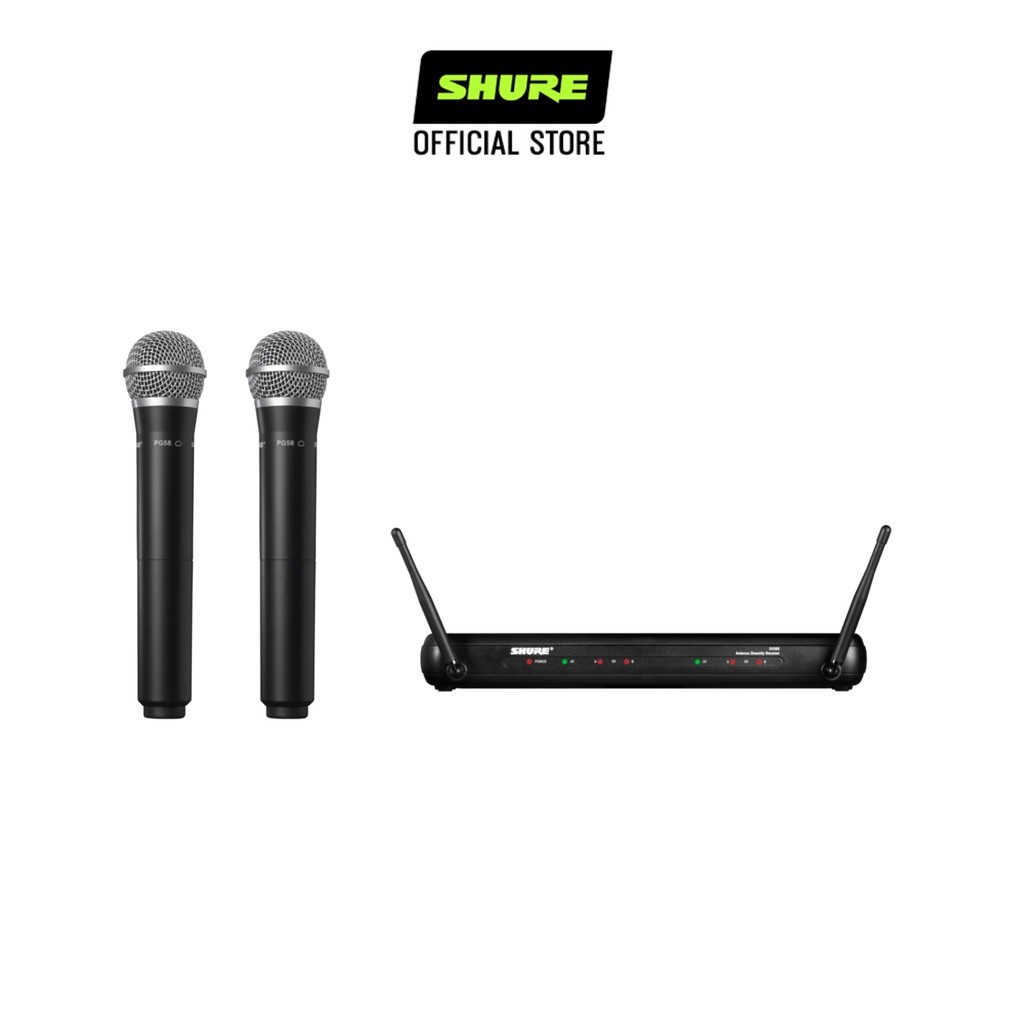 ในสต็อก Shure SVX288A/PG58 Dual Vocal Wireless System