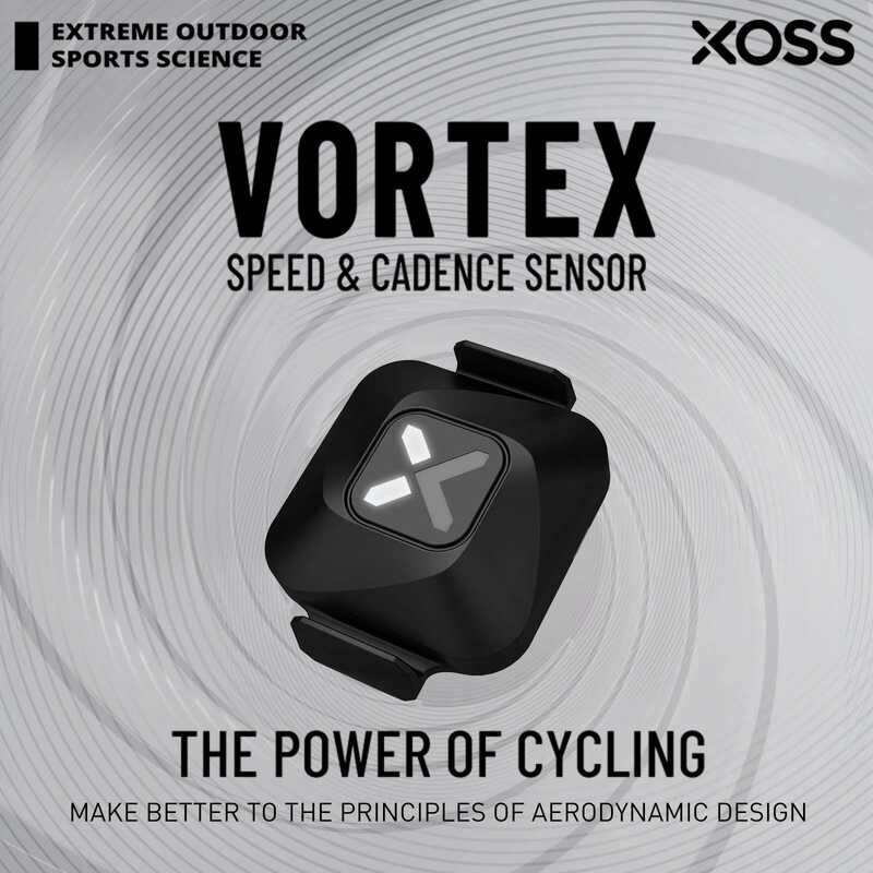 ▥ XOSS Vortex Speed Cadence Sensor สําหรับจักรยานคอมพิวเตอร์ Ipx7 กันน้ํา 300Hrs อายุการใช้งานแ