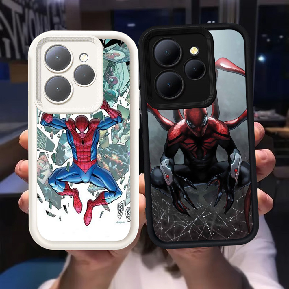 Z-26 Spider Man ปลอกสีขาวสีดําสําหรับ ITEL RS4 A90 P65 S23 A80 A50 A70 P55