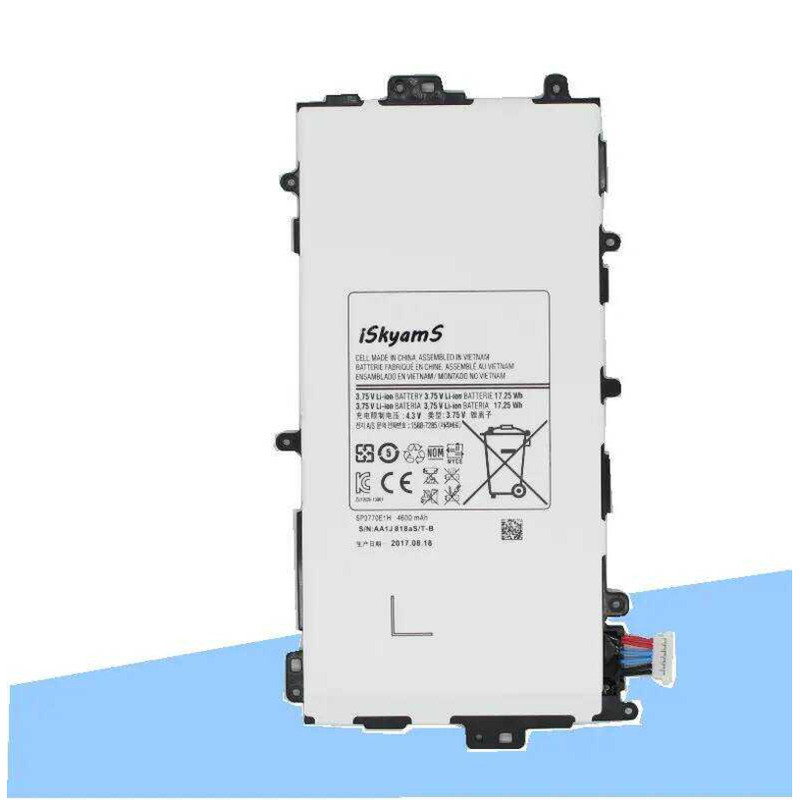 ▥ Iskyams 1X4600mah Sp3770e1h เปลี่ยนแบตเตอรี่สําหรับ Samsung Galaxy หมายเหตุ 8.0 8 3G Gt-N5100