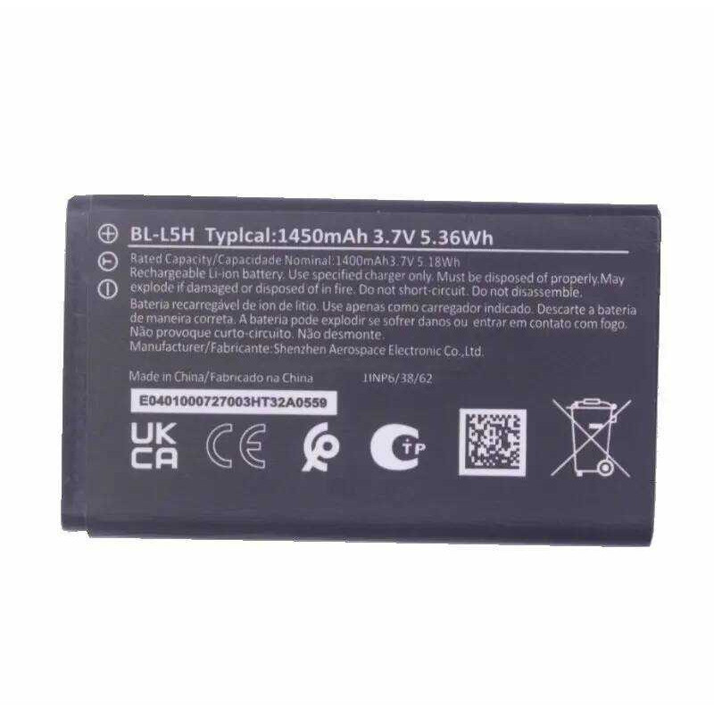 ▥ 1X1450mah 3.7V Bl-L5h Bll5h BL L5h แบตเตอรี่ชาร์จสําหรับ  105 110 4G 125 150 (2023 Editi