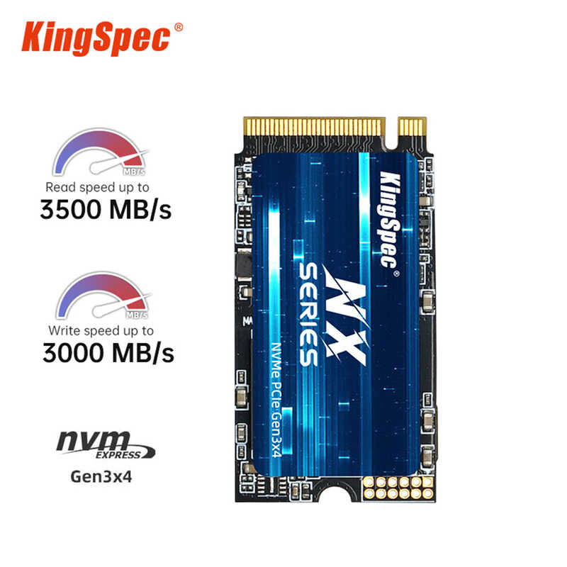 SSD 3 KingSpec NVME M2 128g 256gb 512gb 1tb SSD NMVE ดิสก์ในตัว M.2 Pci Express 3 * 4