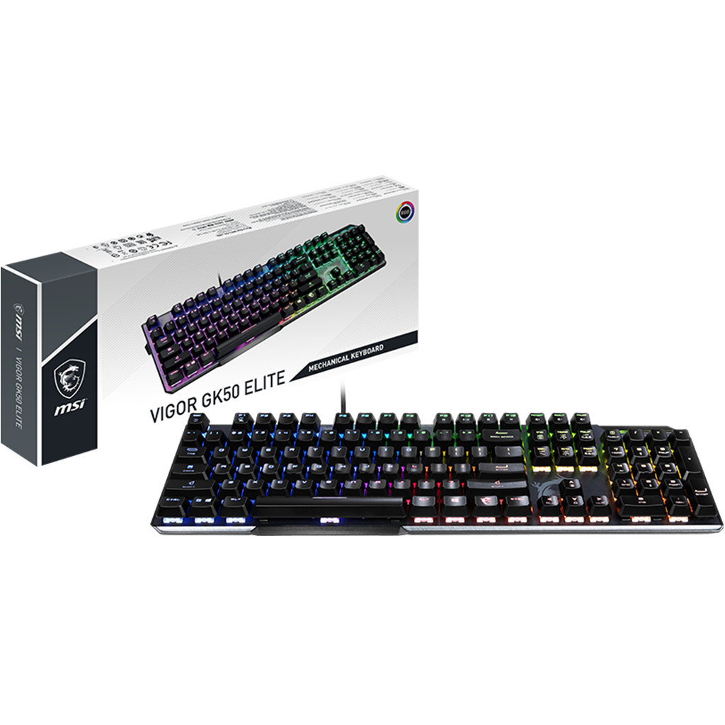 (TH/US) MSI Vigor GK50 Elite LL Gaming Keyboard เกมมิ่งคีย์บอร์ด