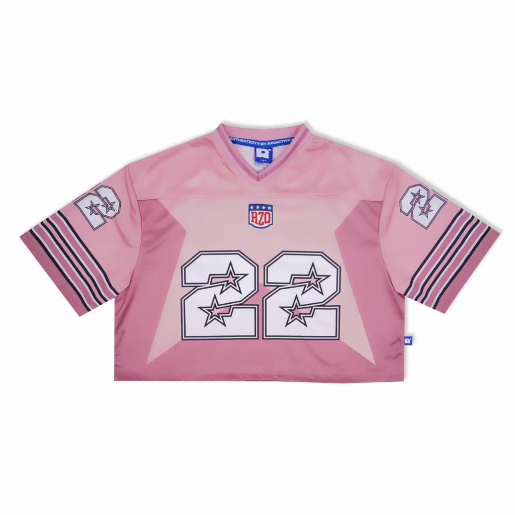 Rzq Active / Gistia 22 / Jersey Croptop / Oversize / Y2k / Nfl / Nhl / Jersey Wanita / Music / Baseb