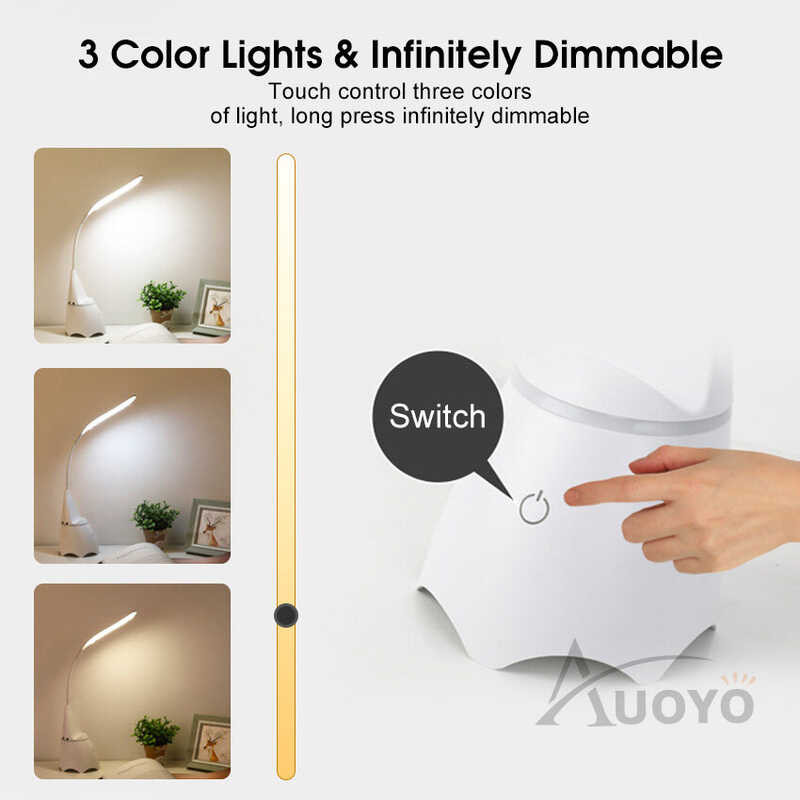 LED Auoyo โคมไฟตั้งโต๊ะ โคมไฟตั้งโต๊ะ โคมไฟตั้งโต๊ะ โคม