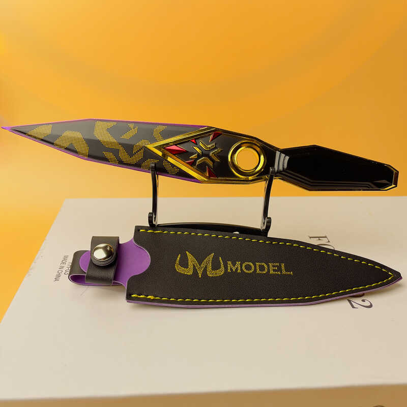 Valorant Game Merch Weapon Model Toy, 22 ซม. (8.66 นิ้ว), Champion 2023 Kunai, โลหะผส