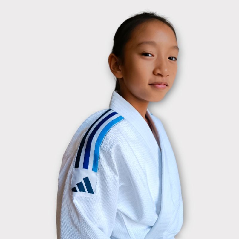 ชุดยูโด/ยูยิตสู สีขาว (100cm-170cm) adidas Judo/Jiu-jitsu -Club (J350)