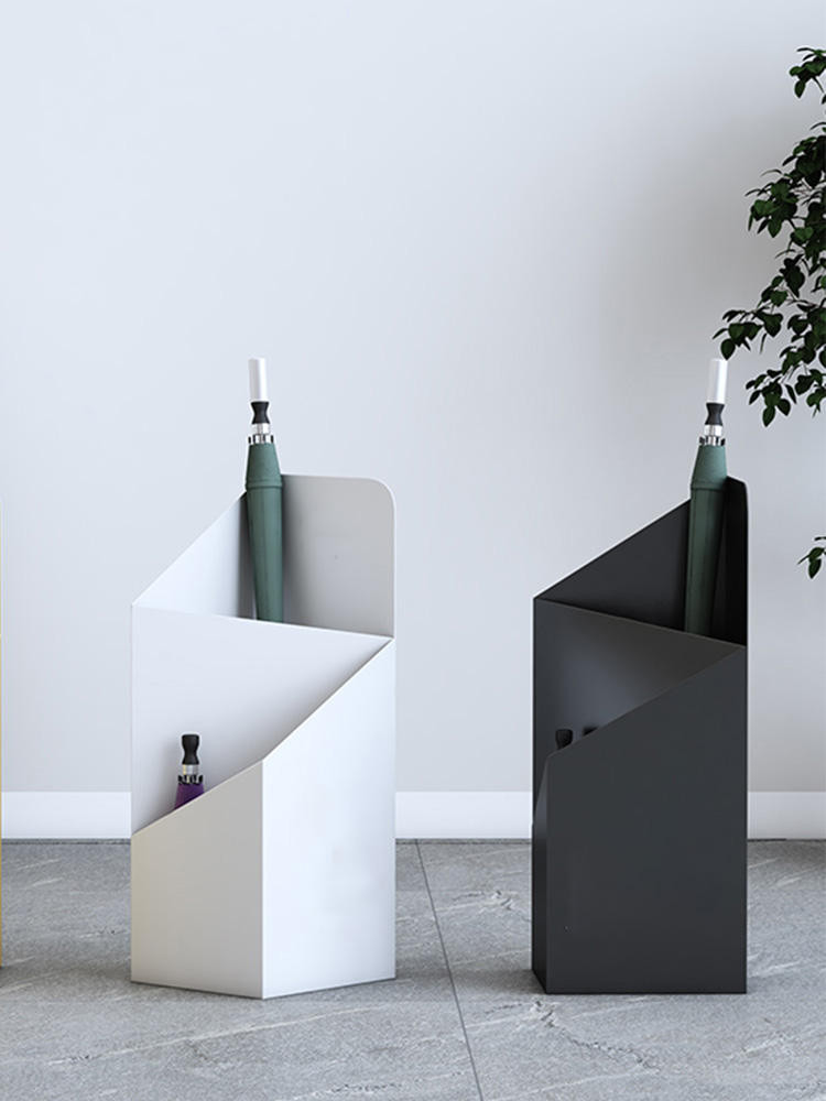 ขาตั้งร่ม Simple Commercial Home Creative ประตูเก็บร่มถังเหล็กส่วนบุคคลร่มโลหะ Rack