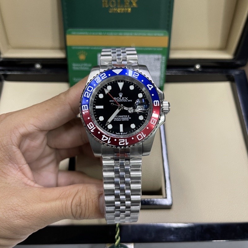 นาฬิกา ROLEX  GMT-MASTER ll  รุ่น Pepsi Jubilee 40mm