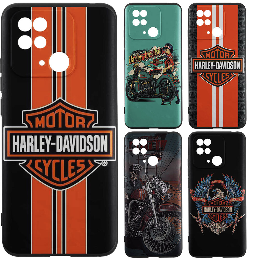 SAMSUNG ซิลิโคนอ่อนนุ่มtpuสําหรับsamsung Galaxy A05 A05S A06 A15 A16 A24 A25 A35 A55 M15 4G 5G Harley Davidson