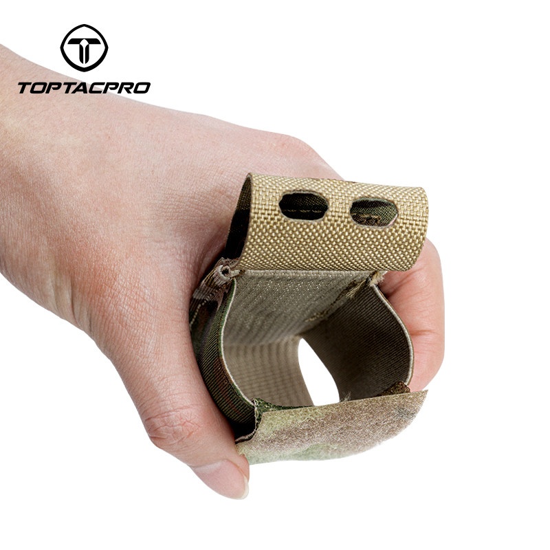 Toptacpro ยุทธวิธี กระเป๋าใส่แฟลชแบงแบบมินิ โมดูลาร์ MOLLE กระเป๋าใส่ระเบิดแฟลชแบบยุทธวิธี 8502