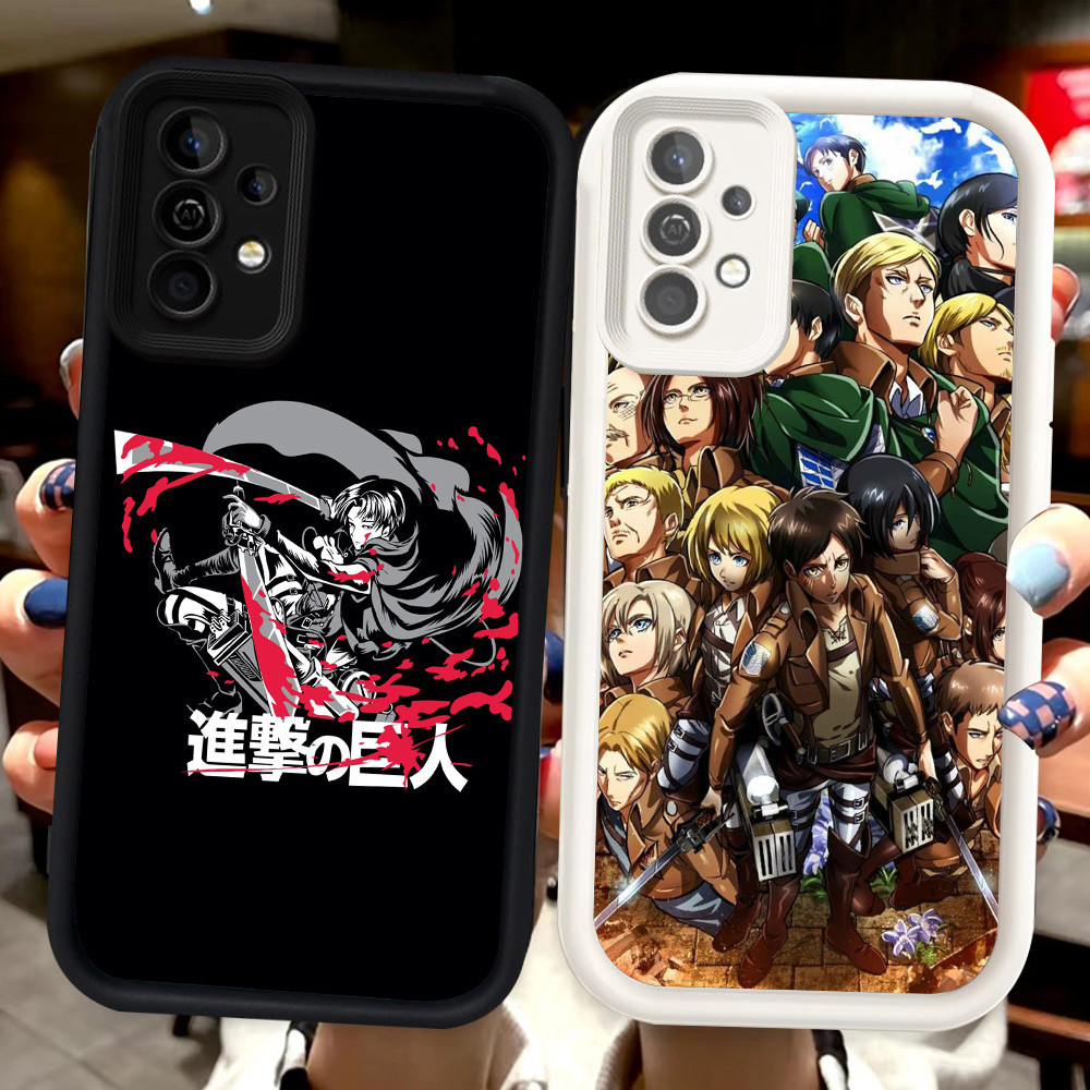 Z-43 Attack on Titan ปลอกสีขาวสีดําสําหรับ Samsung Galaxy A52 A73 A53 A52S A72 S25 Ultra A36 A25 A56