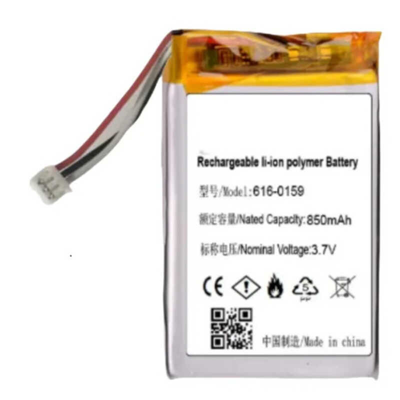 ▥ RUIXI 850Mah 616-0159 แบตเตอรี่สําหรับ Ipod 3 3G Gen 3Rd Generation A1040 Accumulator Batteri