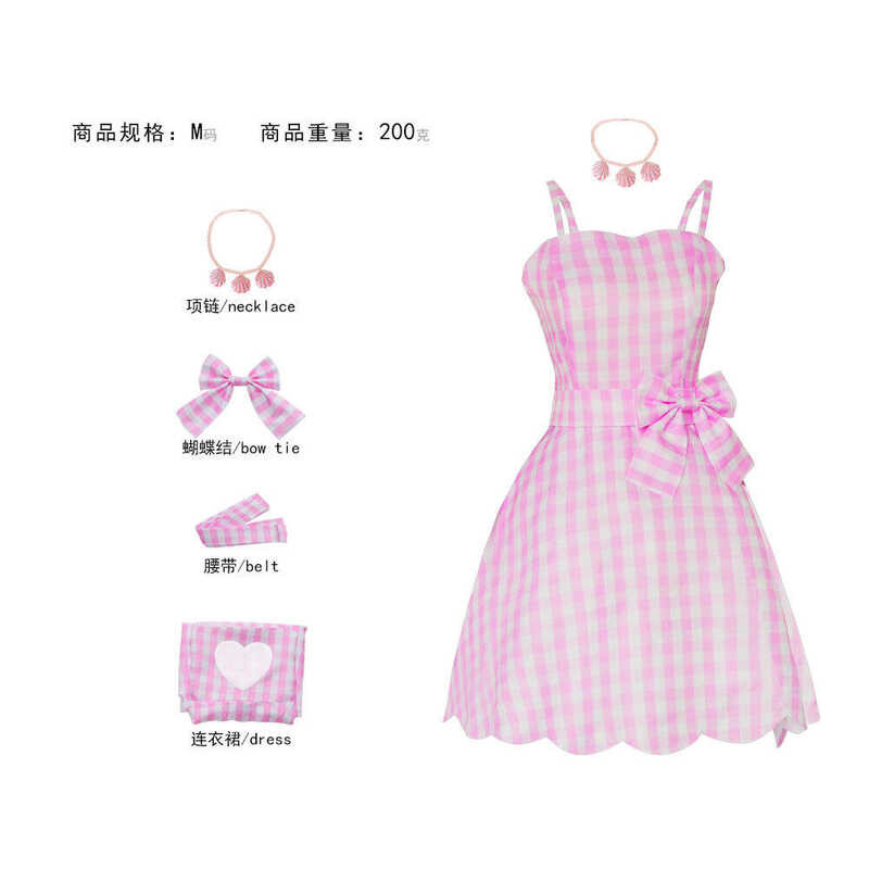 Movie 2023 Ken Cosplay Costume *k Dress Necklace Men Woman Sand Party Swimwear Beachwear Hallowe