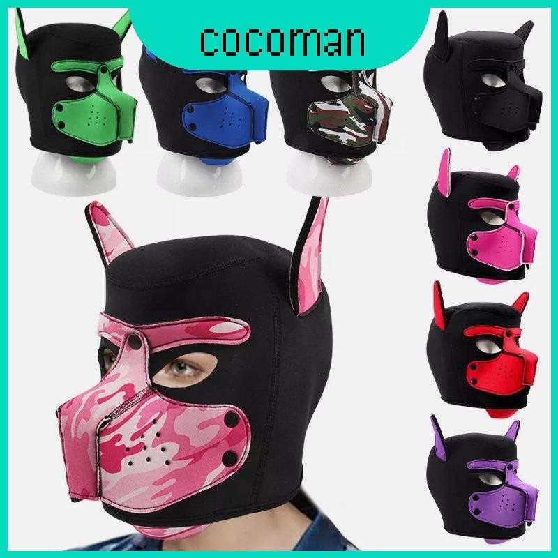 ผู้ใหญ่สไตล์ Bdsm หน้ากากหัวสุนัขอุปกรณ์เสริมบทบาทเล่นทําจาก Neoprene คุณภาพสูงสําหรับและความสะดวกสบายความทนทาน