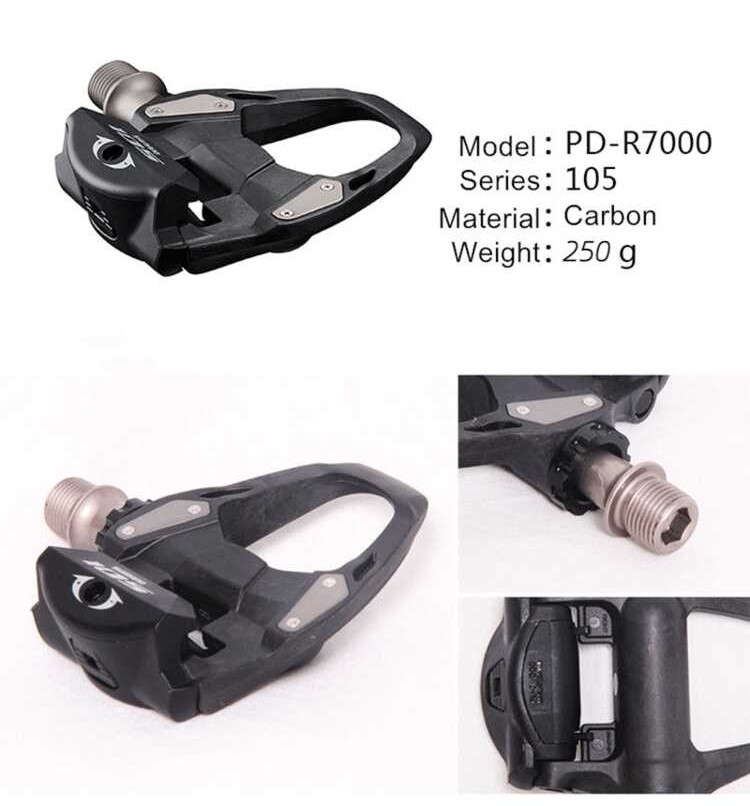 Shimano 105 PD R7000 / Pd5800 R550 / R540 ถนนจักรยานเหยียบคาร์บอนไฟเบอ