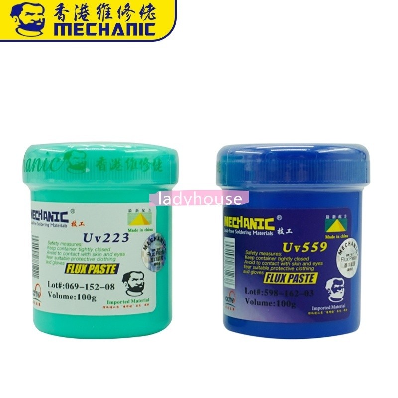 Original ใหม่ MECHANIC Solder Paste Flux 100g UV559 UV223 เชื่อมขั้นสูงน้ํามันฟลักซ์ซ่อมวางคุณภาพดีท