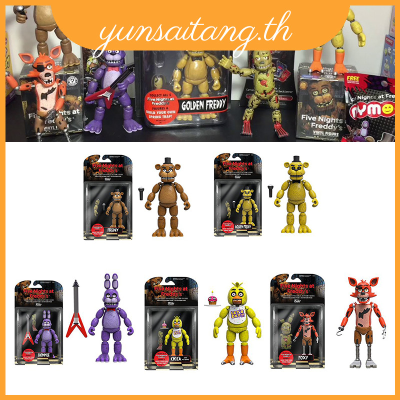 Playful Fnaf Funko Five Nights At Freddys Action Figure Golden Freddy สําหรับรวบรวมสนุก