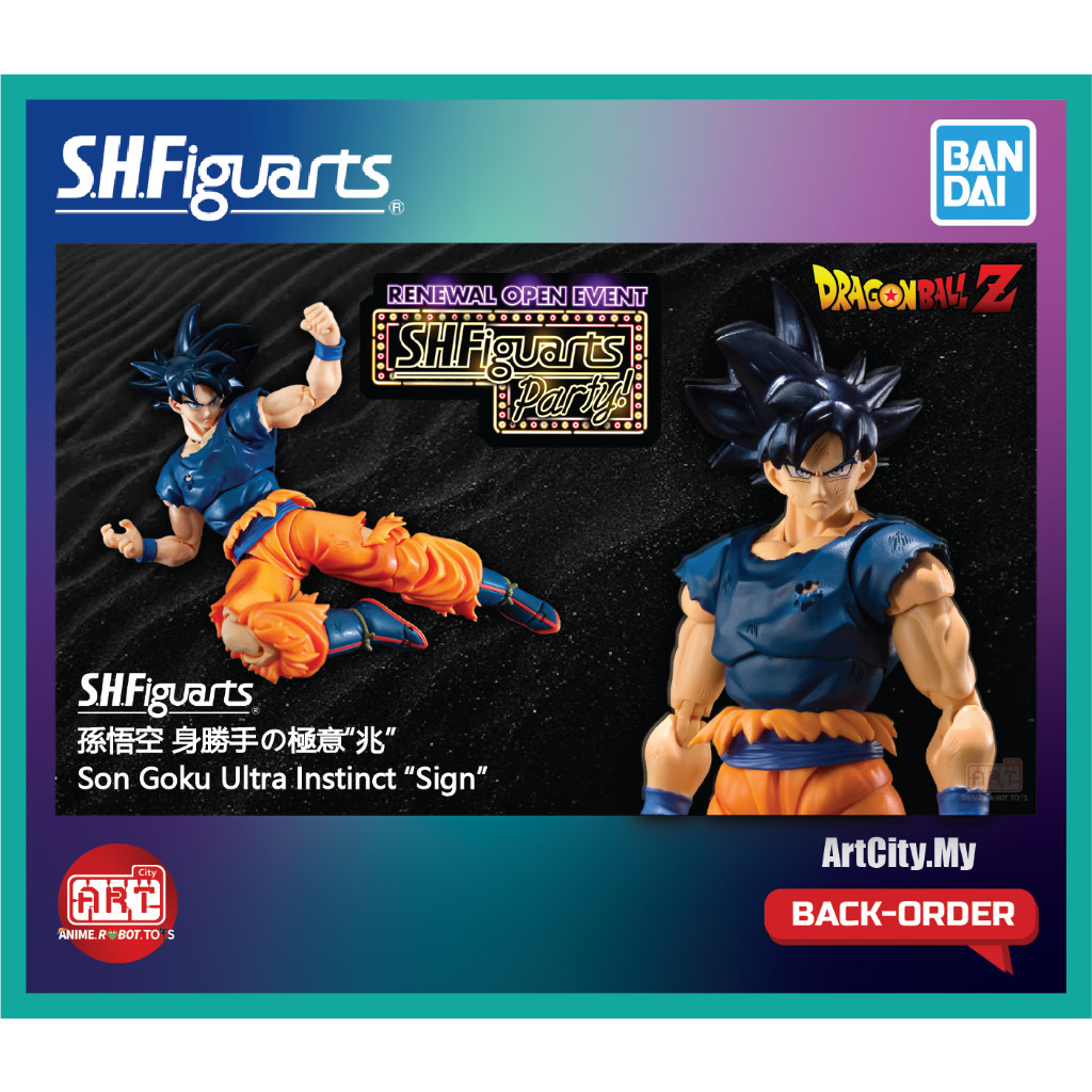 ในสต็อก Bandai SHFiguarts - SHF Son Goku - Ultra Instinct Sign - Dragon Ball Z