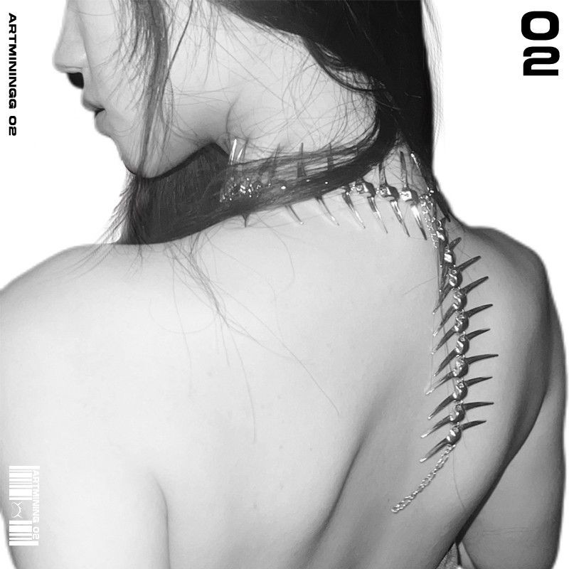 Thorn Thorn Horn Thorn Fish Bone Beauty Back Nechlace Fashion Fashion Fashion Fashion