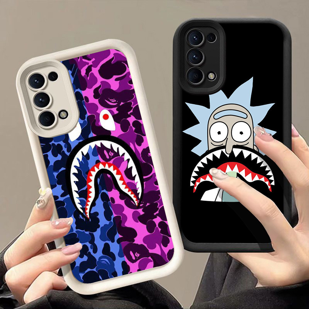 สําหรับ OPPO Reno 5 F19s 4 6 A72 A52 A95 A92 F19 ค้นหา X3 Lite 5G Q-45 shark