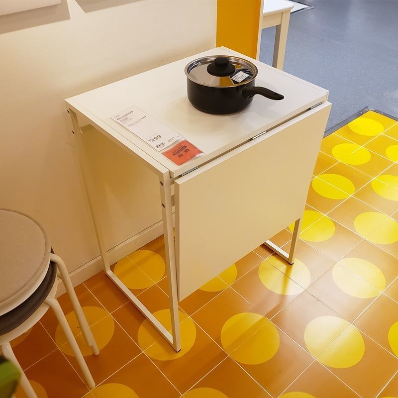 ♞,♘โต๊ะพับ Mayus สไตล์เดียวกันของ IKEA โต๊ะรับประทานอาหารพับได้อเนกประสงค์ในครัวเรือนอพาร์ทเมนต์ขนา